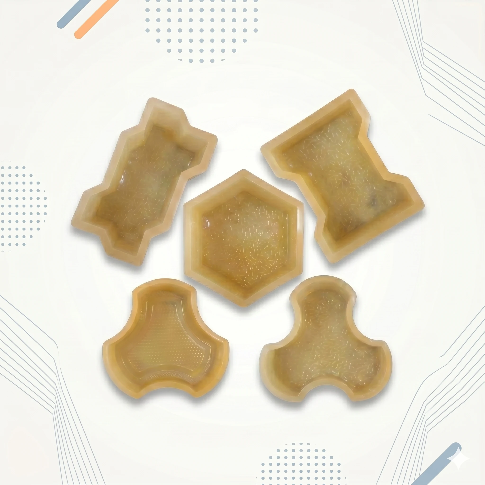 Paver Block PVC Rubber Mould